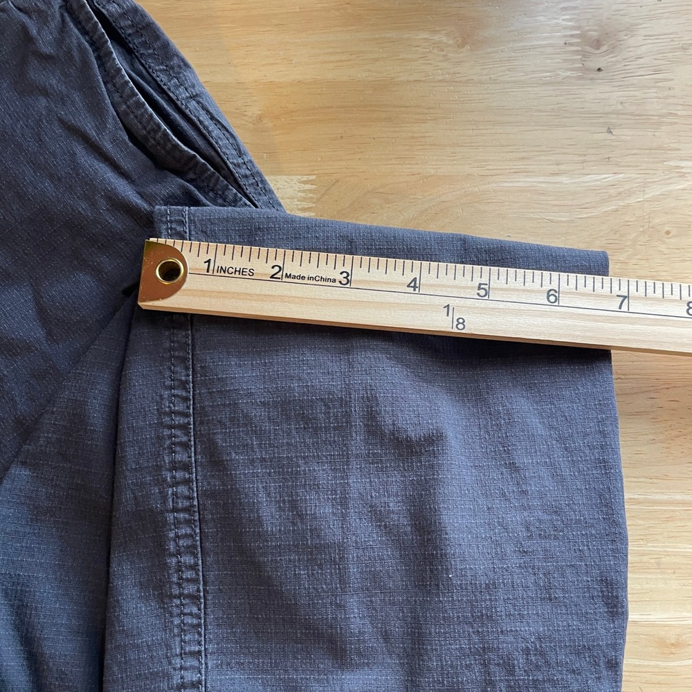Vuori Charcoal Ripstop Cotton Pants Modern Slim Fit Drawstring Mens M *Read - Picture 10 of 12